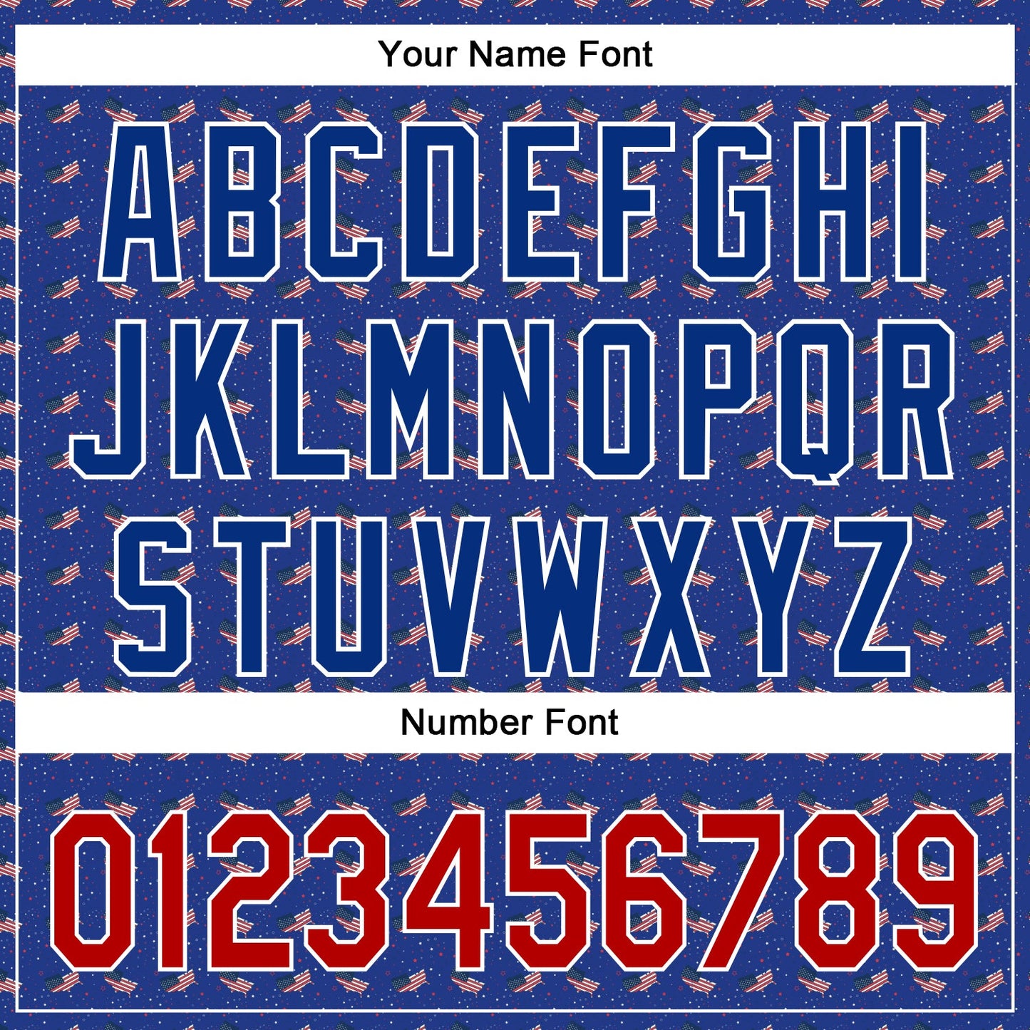 Custom Thunder Blue Red-Royal 3D American Flag Authentic Baseball Jersey - Sky-Custom