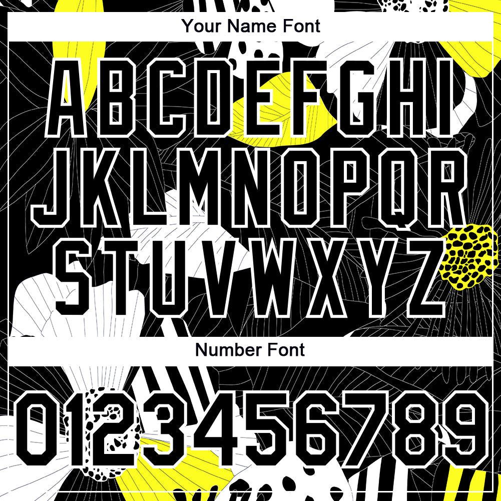 Custom Black White 3D Pattern Design Flower Authentic Baseball Jersey - Sky-Custom