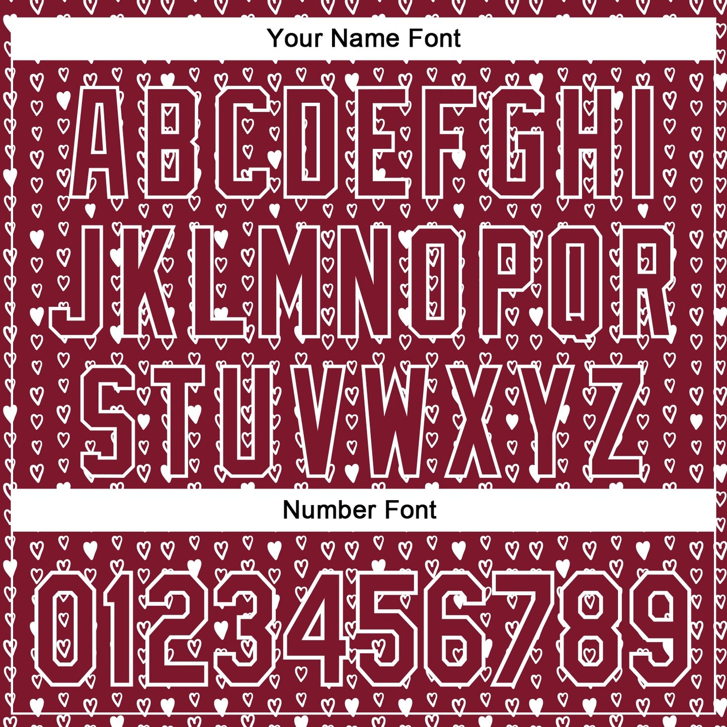 Custom Crimson White 3D Pattern Design Hearts Authentic Baseball Jersey - Sky-Custom