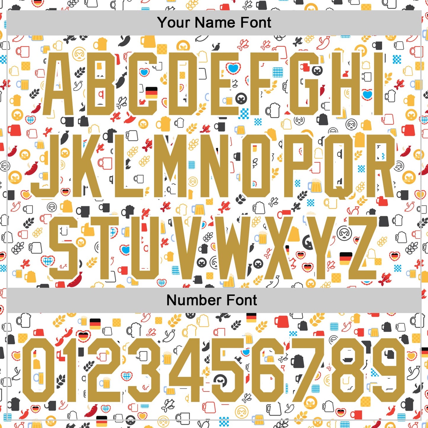 Custom White Old Gold 3D Pattern Design Beer Festival Authentic Baseball Jersey - Sky-Custom