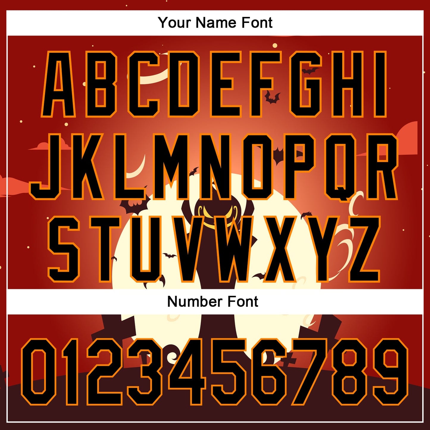 Custom Orange Black-Bay Orange 3D Pattern Halloween Authentic Baseball Jersey - Sky-Custom