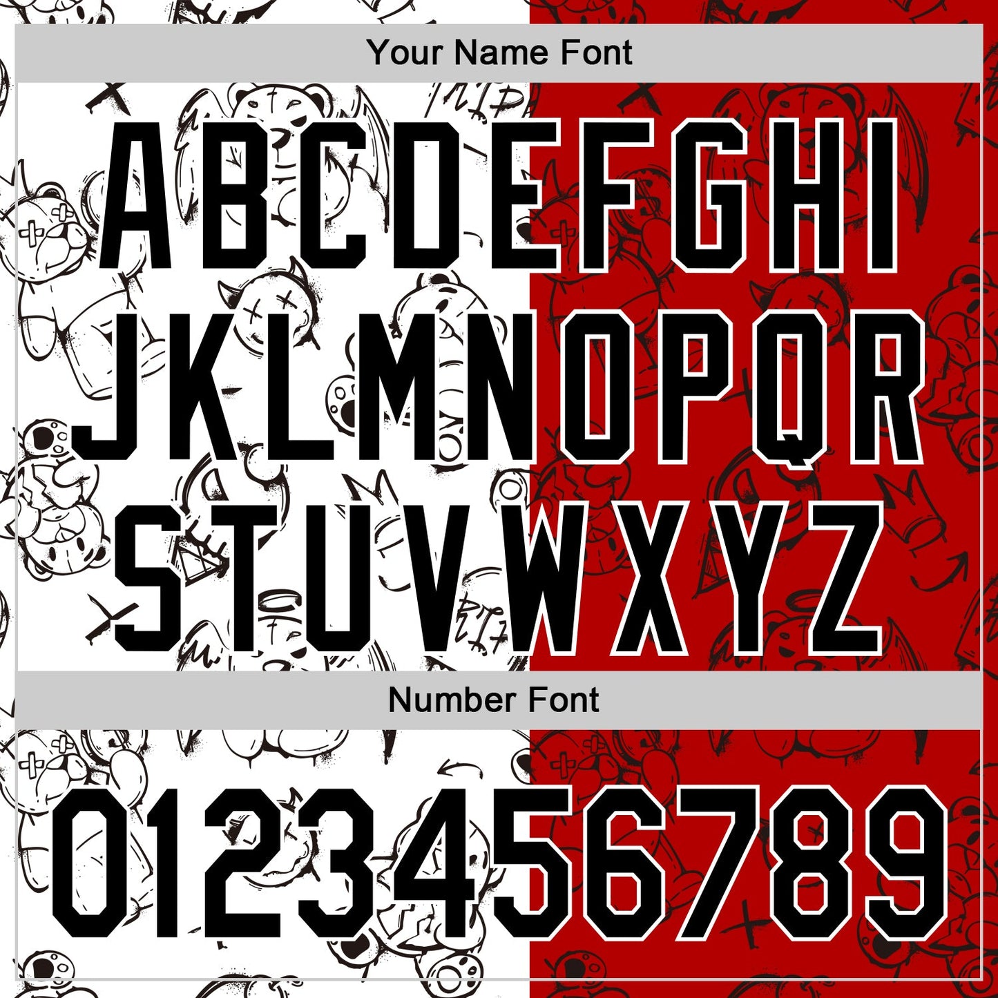 Custom Red Black-White 3D Pattern Halloween Authentic Baseball Jersey - Sky-Custom