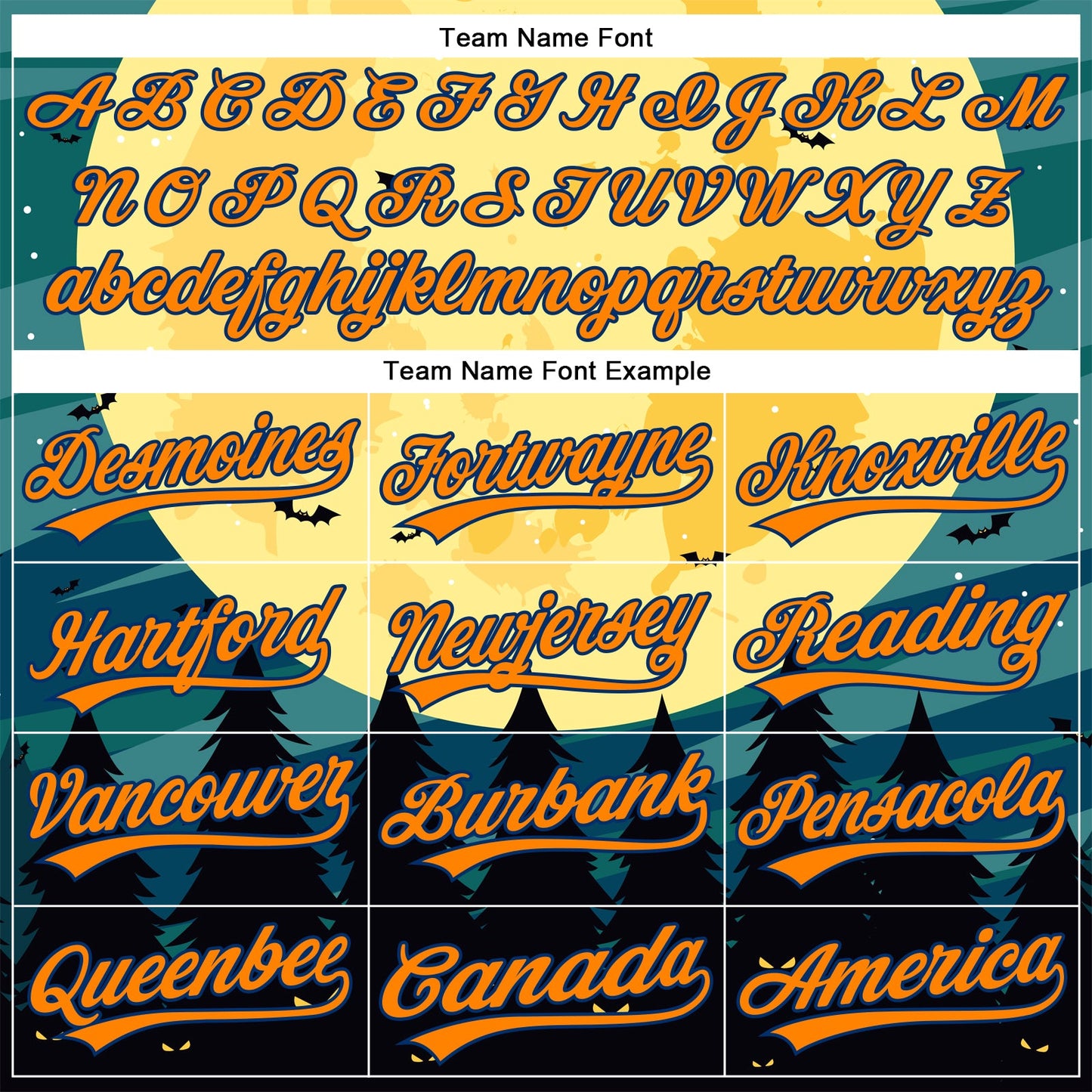 Custom Light Yellow Bay Orange-US Navy Blue 3D Pattern Halloween Authentic Baseball Jersey - Sky-Custom