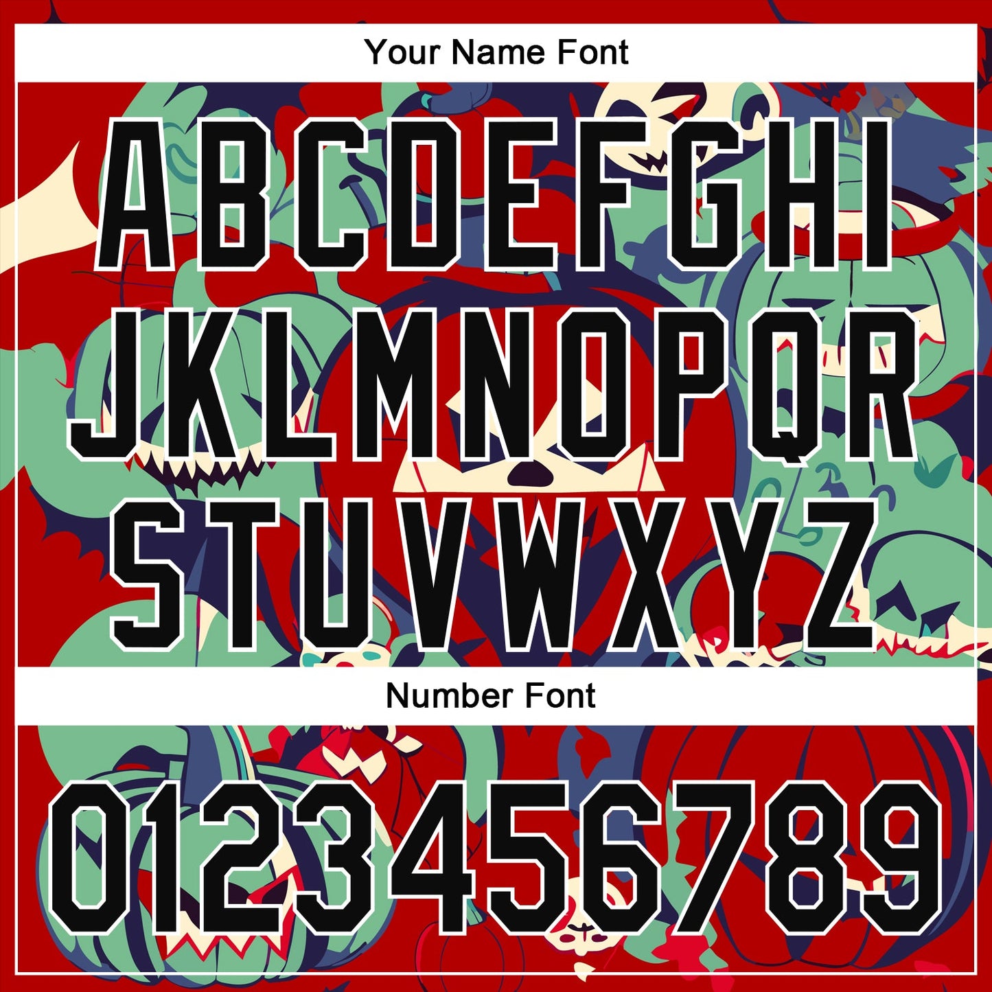 Custom Red Black-White 3D Halloween Authentic Baseball Jersey - Sky-Custom