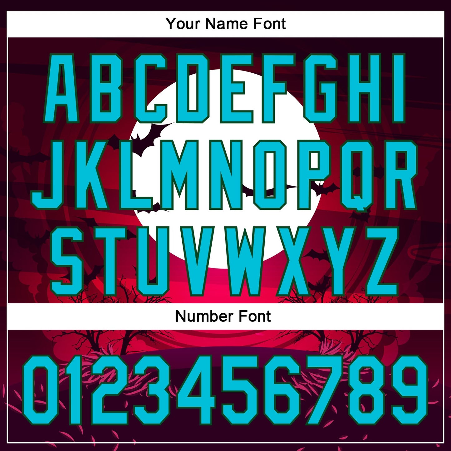 Custom Black Lakes Blue-Green 3D Halloween Authentic Baseball Jersey - Sky-Custom