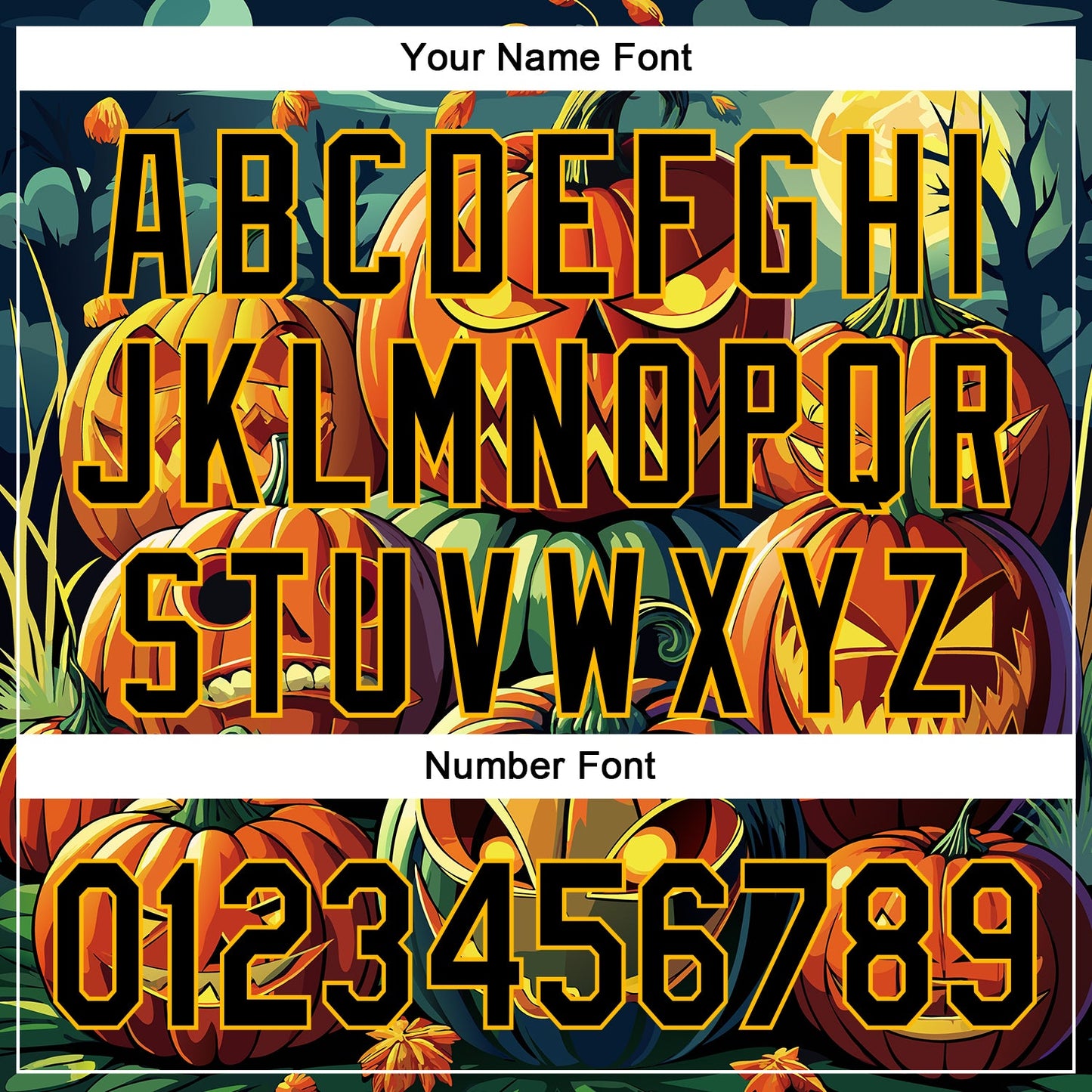 Custom Black Gold 3D Halloween Authentic Baseball Jersey - Sky-Custom