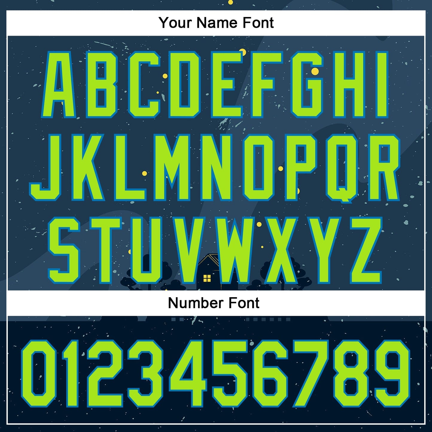 Custom Navy Neon Green-Blue 3D Halloween Authentic Baseball Jersey - Sky-Custom