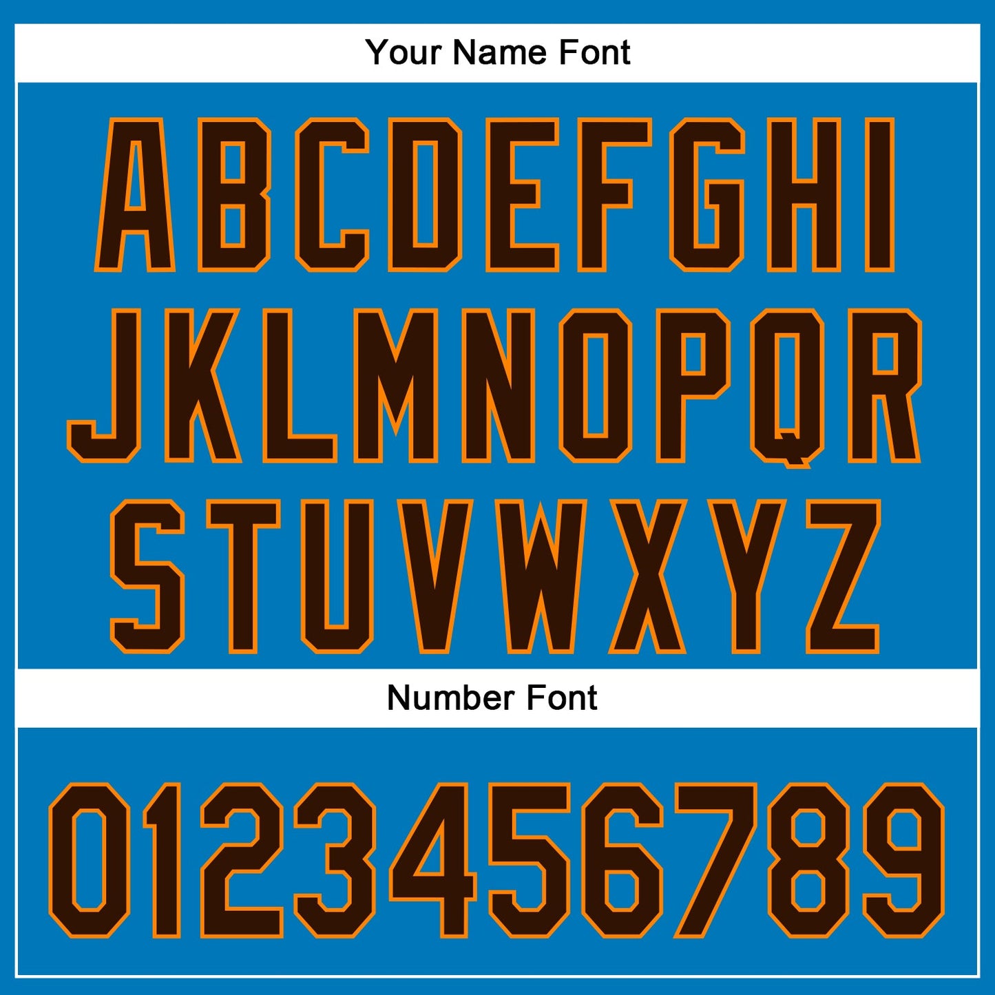 Custom Blue Brown-Bay Orange 3D Halloween Authentic Baseball Jersey - Sky-Custom