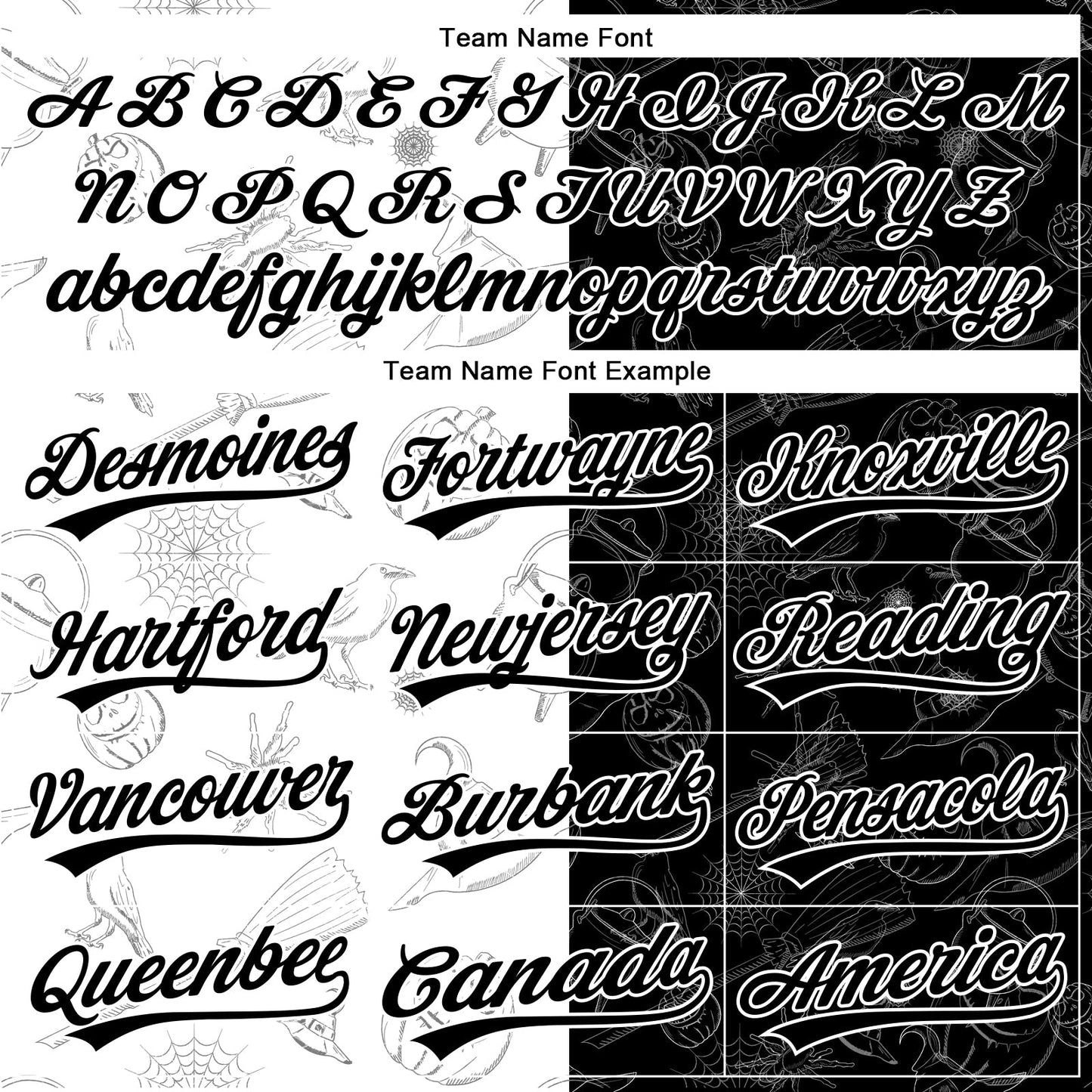 Custom Black White 3D Halloween Authentic Baseball Jersey - Sky-Custom