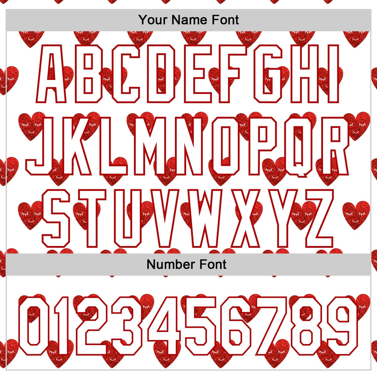 Custom White Red 3D Love Heart Valentine's Day Authentic Baseball Jersey - Sky-Custom