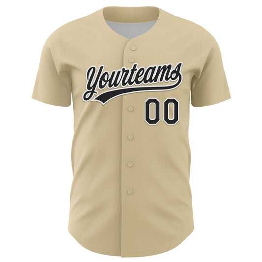 Custom Cream Black-Kelly Green 3D Gallbladder And Bile Duct Cancer Ribbon Authentic Baseball Jersey - Sky-Custom