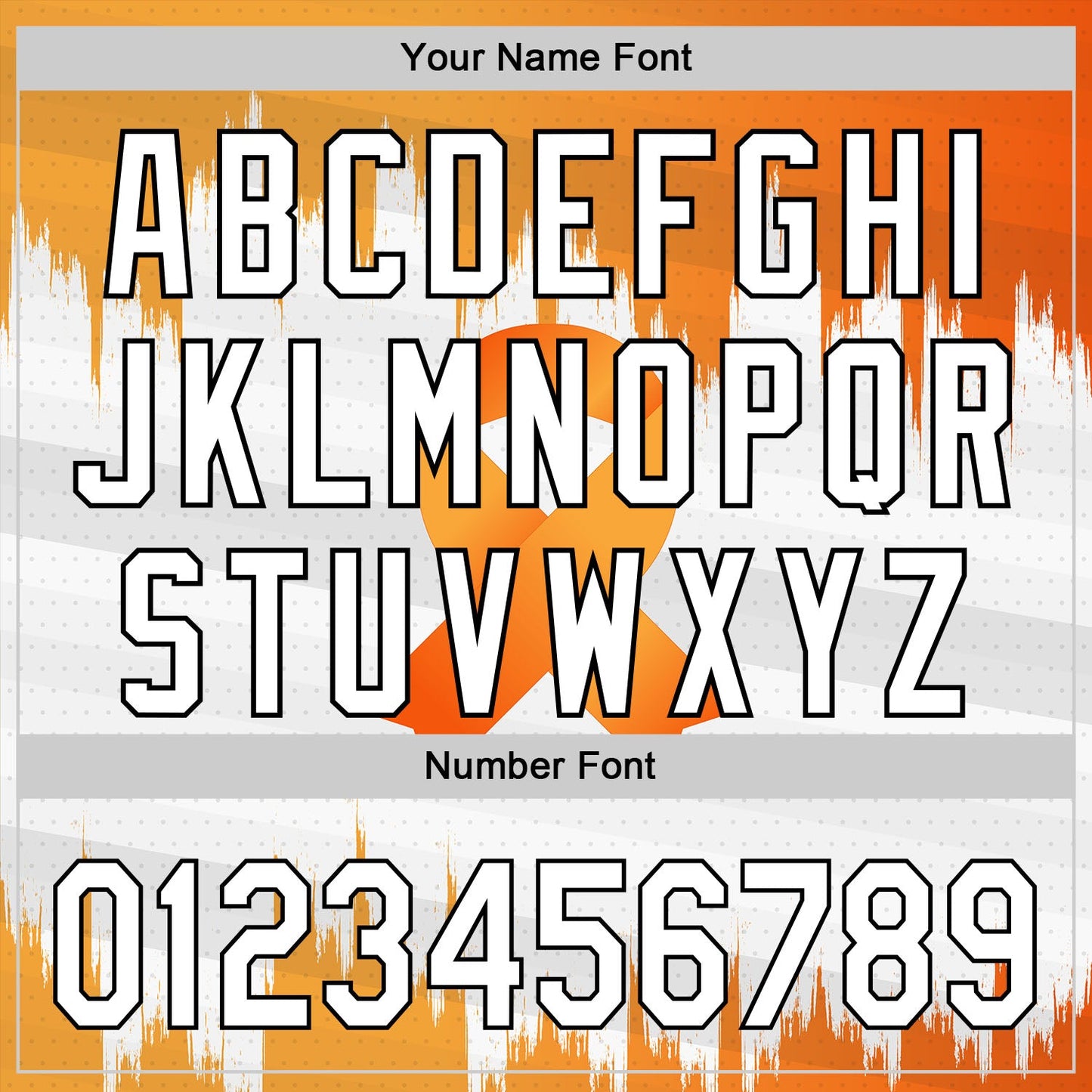 Custom White Orange-Black 3D Kidney Cancer Ribbon Authentic Baseball Jersey - Sky-Custom