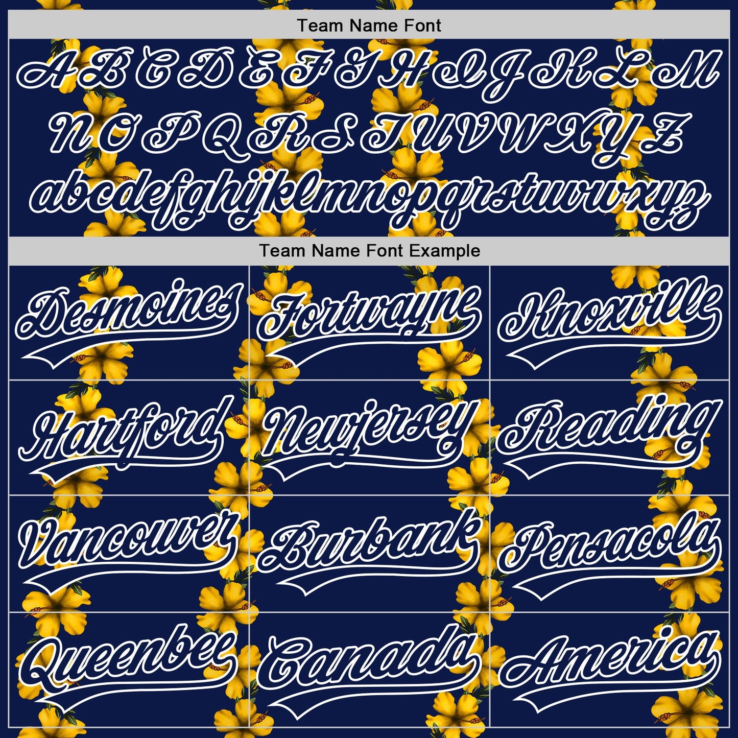 Custom Navy White 3D Tropical Hawaii Flower Authentic Baseball Jersey - Sky-Custom