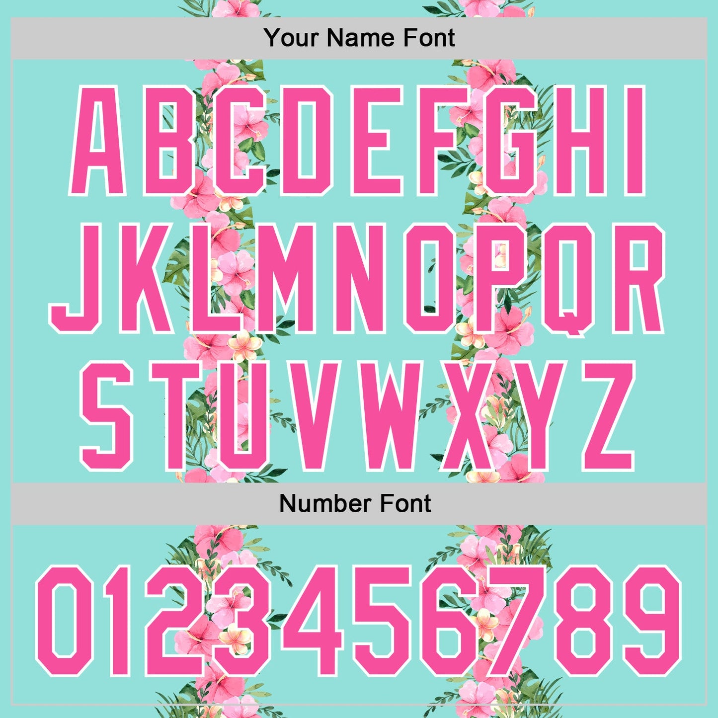 Custom Ice Blue Pink-White 3D Tropical Hawaii Jungle Leaves And Flower Authentic Baseball Jersey - Sky-Custom