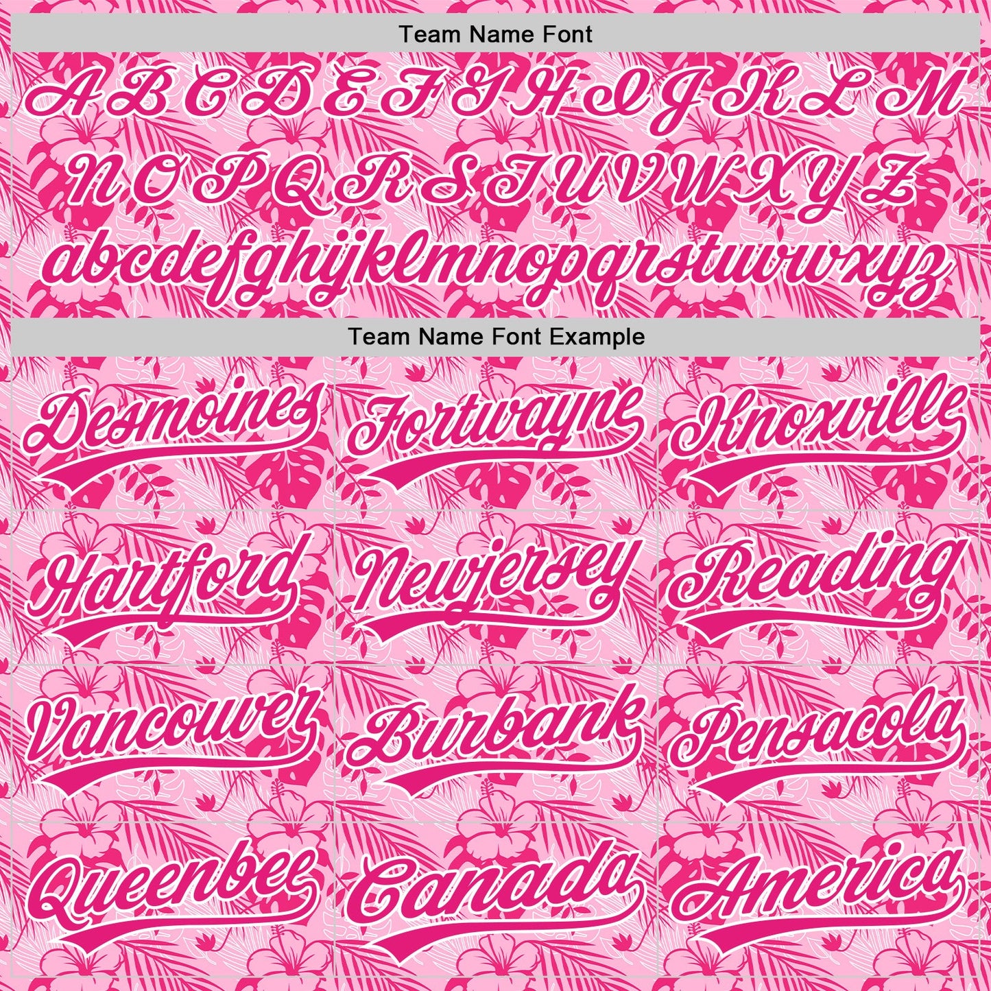 Custom Hot Pink White 3D Tropical Hawaii Jungle Leaves And Flower Authentic Baseball Jersey - Sky-Custom