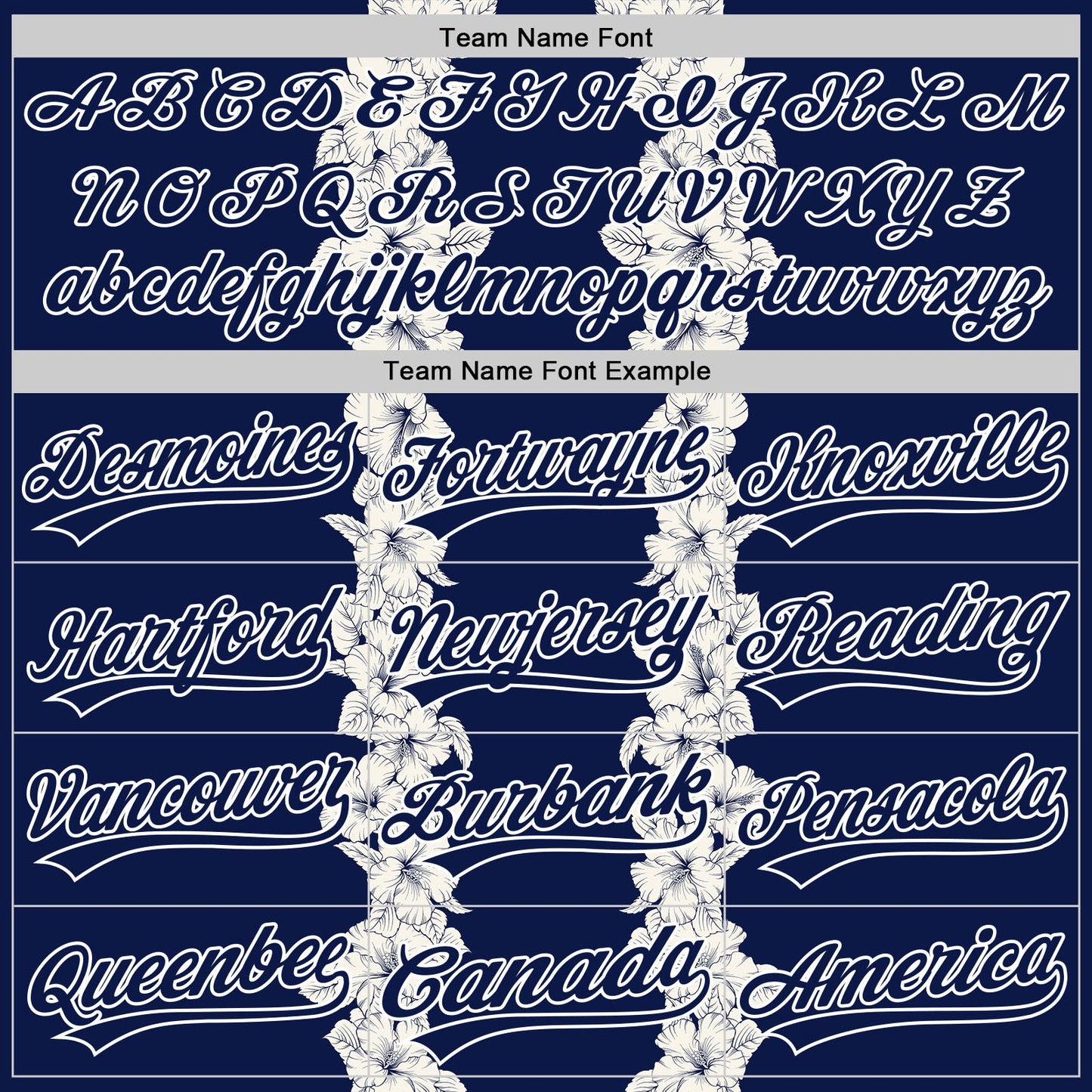 Custom Navy White 3D Tropical Hawaii Leaves And Flower Authentic Baseball Jersey - Sky-Custom