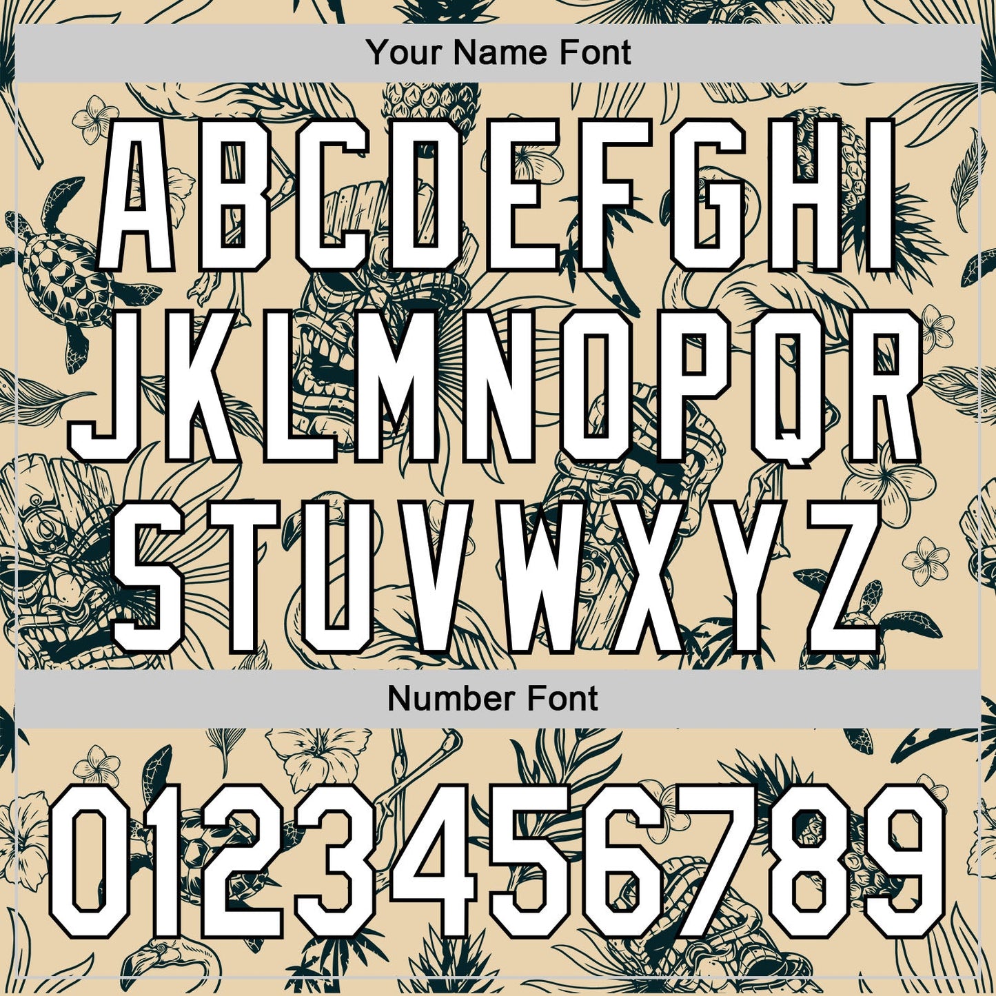 Custom City Cream White-Black 3D Tropical Hawaii Plant And Flamingo Authentic Baseball Jersey - Sky-Custom