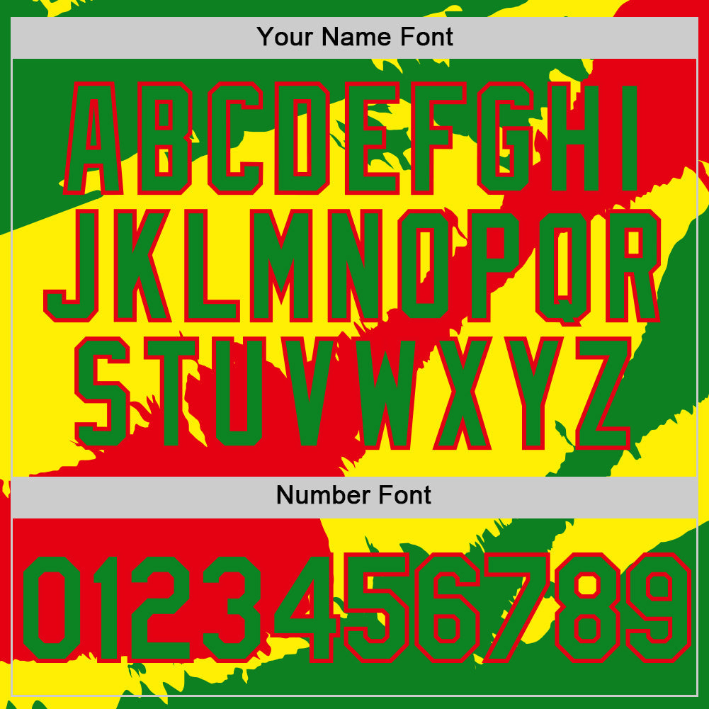 Custom Grass Green Fire Red-Light Yellow 3D Bolivia Bolivian Flag Authentic Baseball Jersey - Sky-Custom