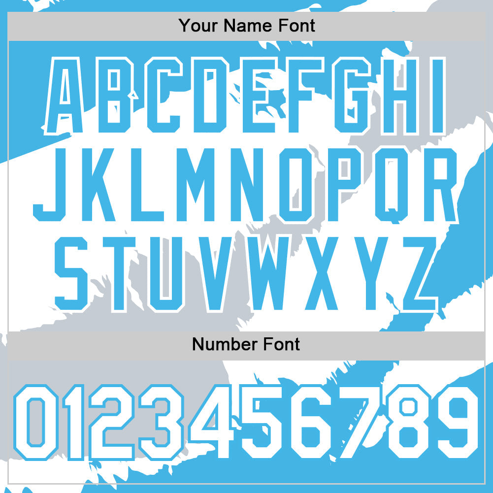 Custom Sky Blue White-Silver 3D Guatemala Guatemalan Flag Authentic Baseball Jersey - Sky-Custom