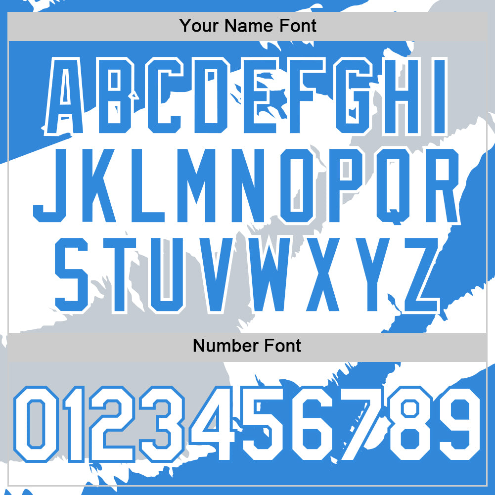 Custom Electric Blue White-Silver 3D Honduras Honduran Flag Authentic Baseball Jersey - Sky-Custom