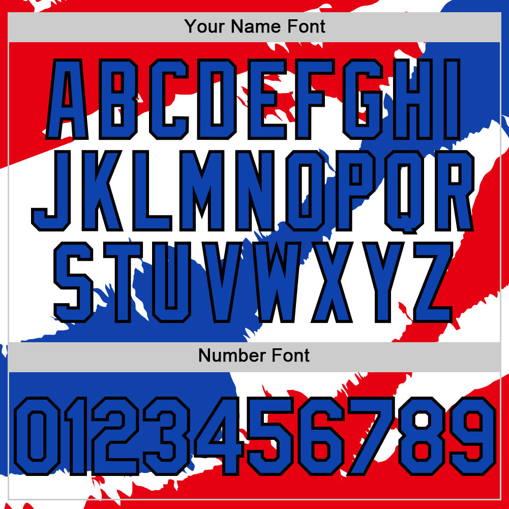 Custom Fire Red Thunder Blue-Black 3D Paraguay Paraguayan Flag Authentic Baseball Jersey - Sky-Custom