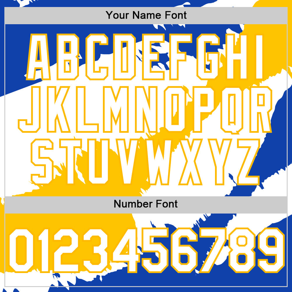 Custom Thunder Blue White-Yellow 3D Uruguay Uruguayan Flag Authentic Baseball Jersey - Sky-Custom