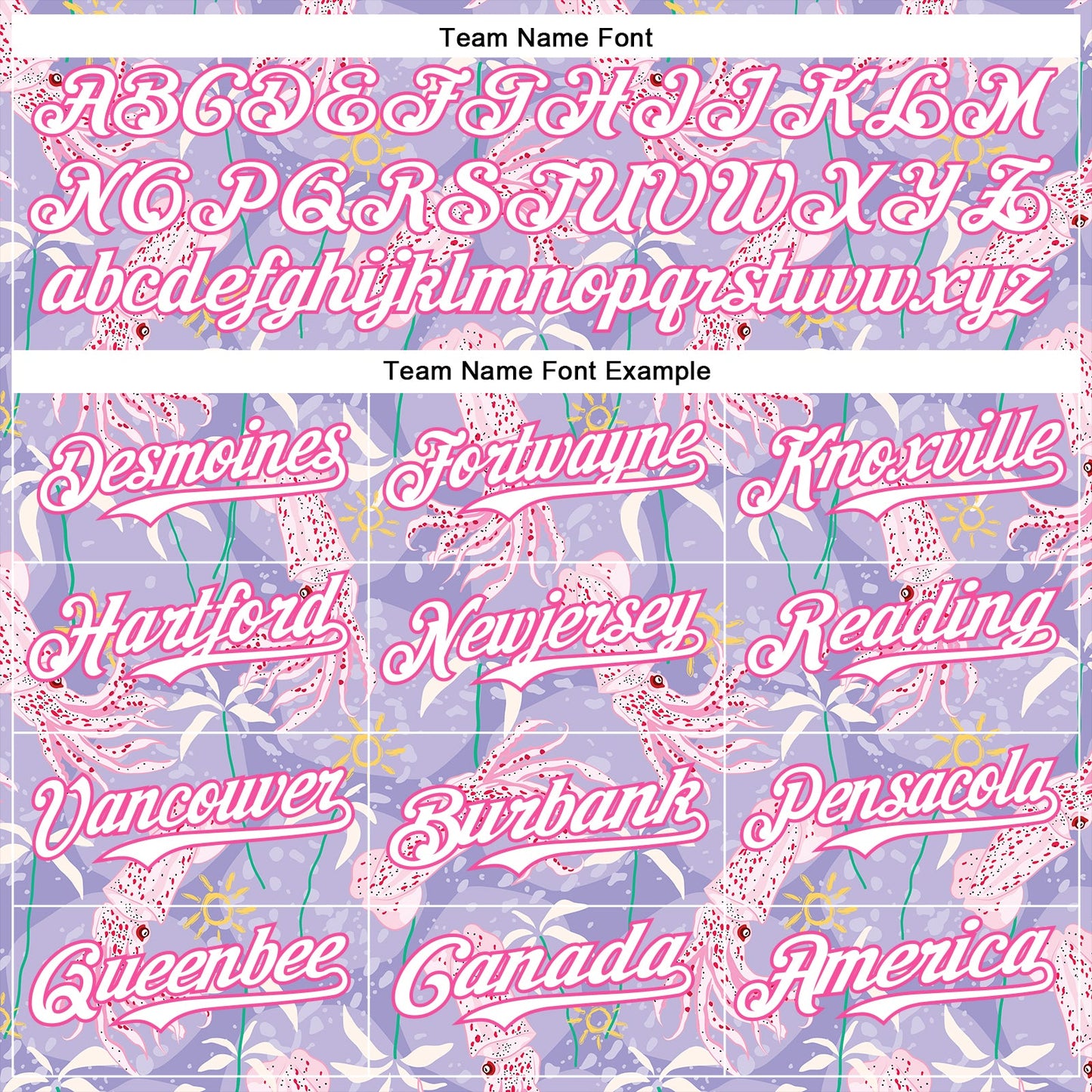 Custom Light Purple White-Pink 3D Hawaii Beach Tropical Octopus Authentic Baseball Jersey - Sky-Custom