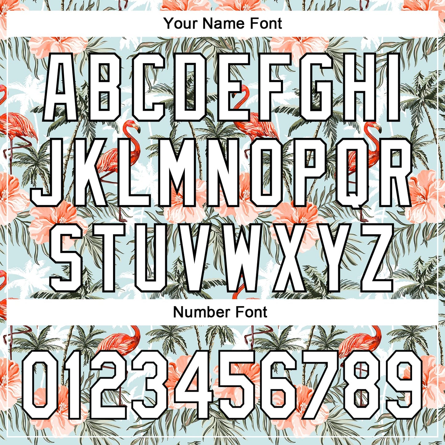 Custom Shadow Blue White-Black 3D Hawaii Tropical Palm Tree Flamingo Authentic Baseball Jersey - Sky-Custom