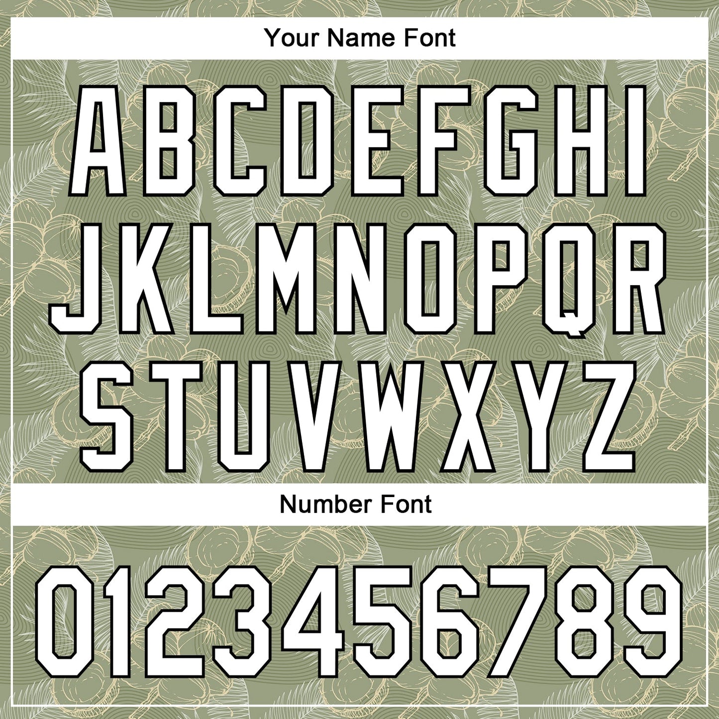 Custom Olive White-Black 3D Hawaii Tropical Coconut Tree Authentic Baseball Jersey - Sky-Custom