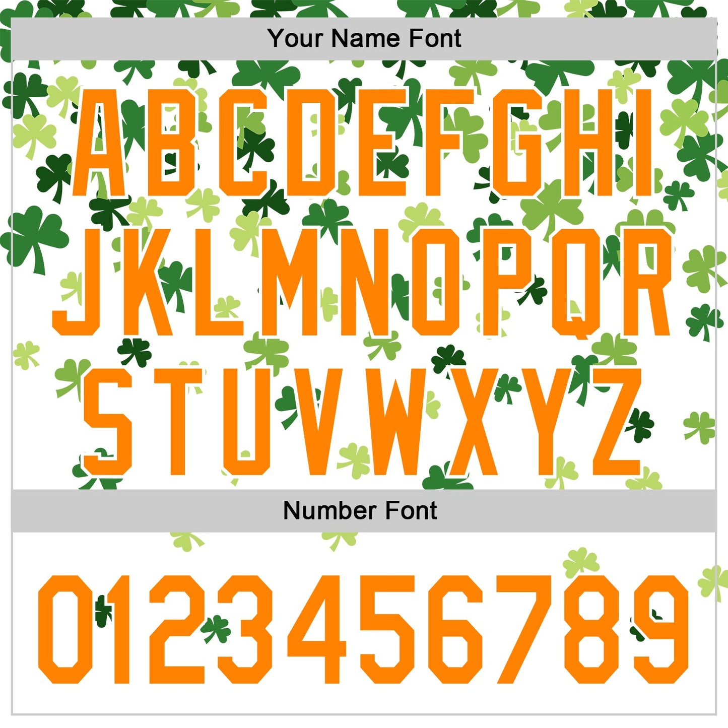 Custom White Bay Orange-Green 3D St. Patrick's Day Shamrock Authentic Baseball Jersey - Sky-Custom