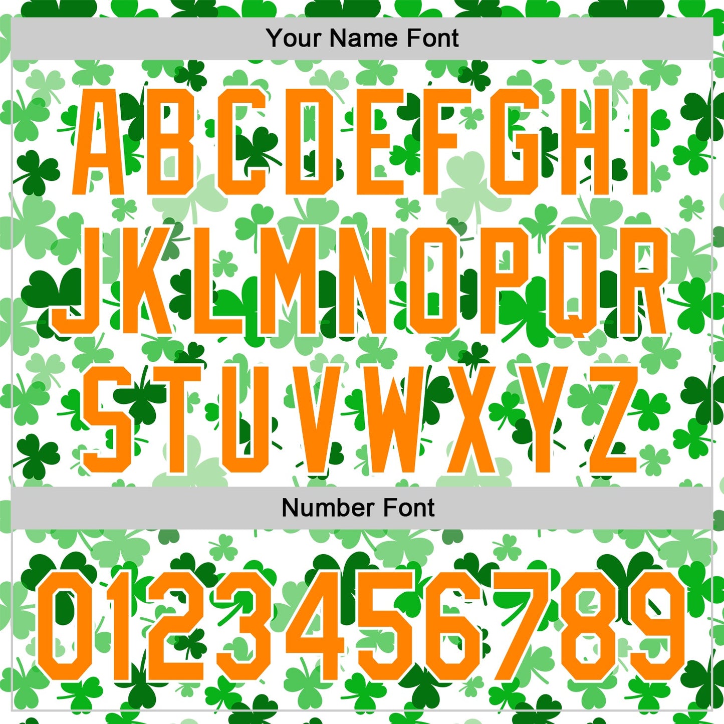 Custom White Bay Orange-Green 3D St. Patrick's Day Shamrock Authentic Baseball Jersey - Sky-Custom
