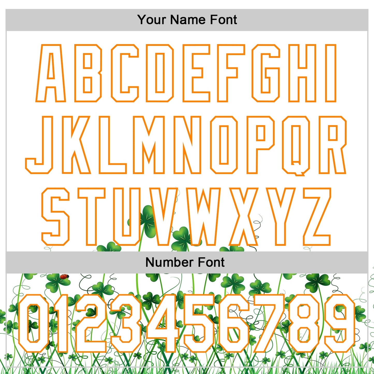 Custom White Bay Orange-Green 3D St. Patrick's Day Shamrock Authentic Baseball Jersey - Sky-Custom