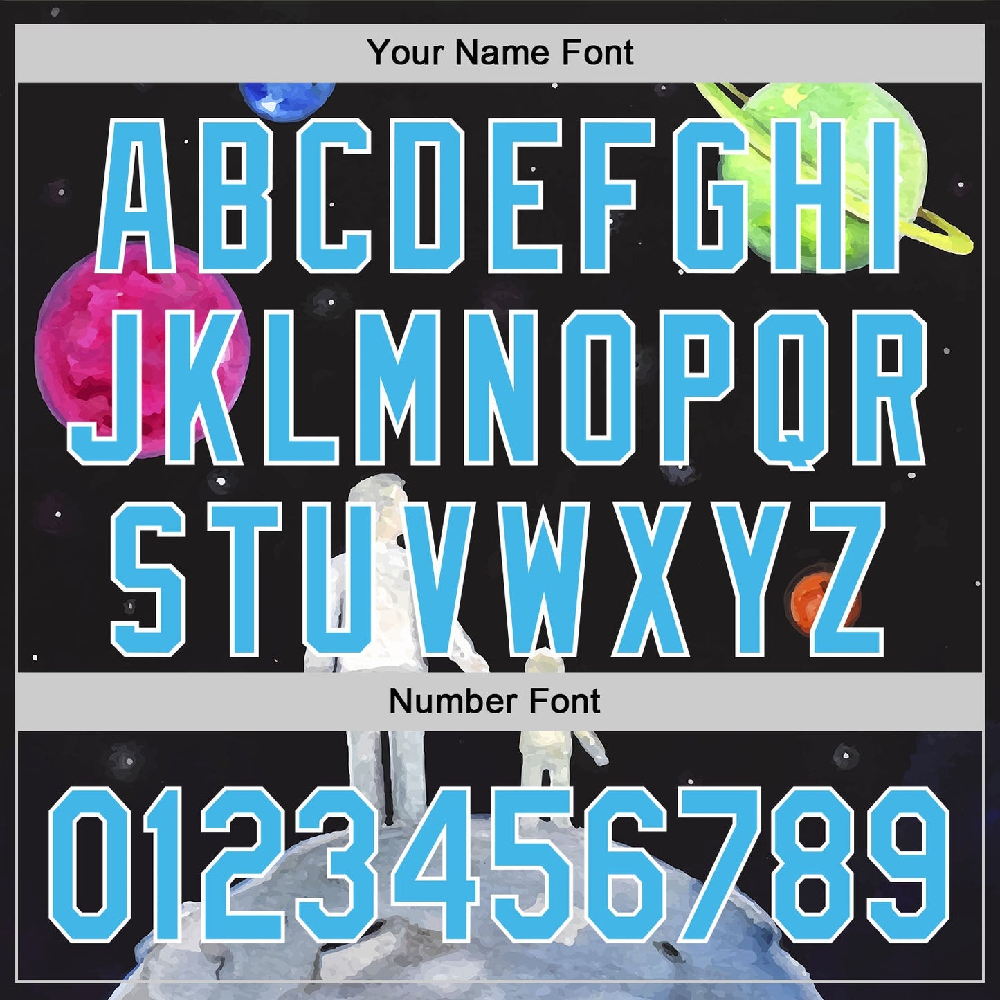 Custom Black Sky Blue-White 3D Pattern Design Father's Day Family Love Authentic Baseball Jersey - Sky-Custom