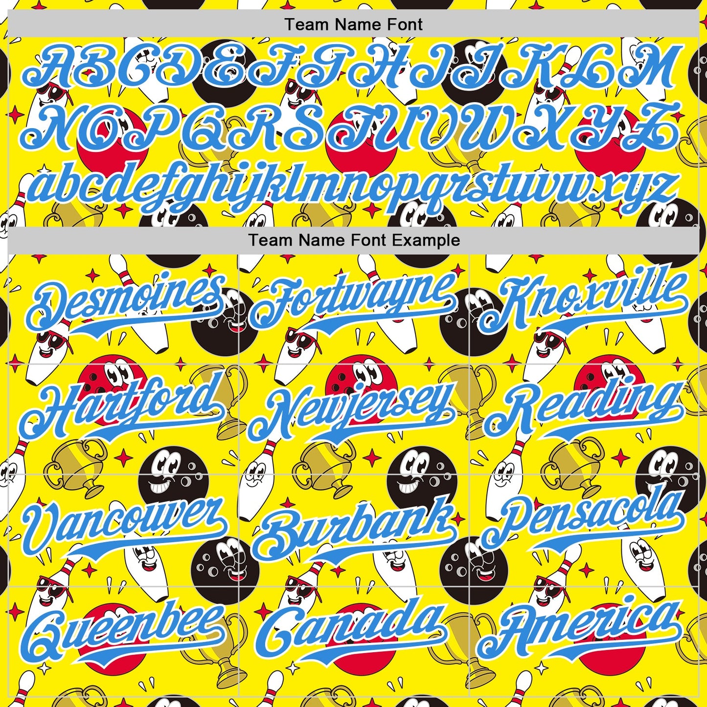 Custom Light Yellow Electric Blue-White Comic Doodle Ballgame 3D Pattern Design Authentic Baseball Jersey - Sky-Custom