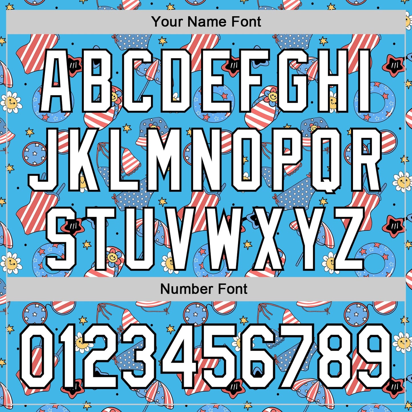 Custom Sky Blue White-Black 3D Hawaii Beach Authentic Baseball Jersey - Sky-Custom