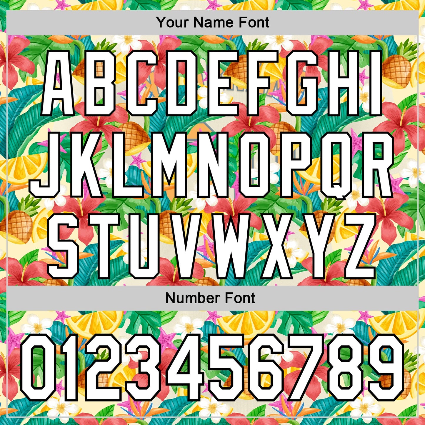 Custom Yellow White-Black 3D Hawaii Tropical Palm Leaves Flower And Fruit Pineapple Authentic Baseball Jersey - Sky-Custom