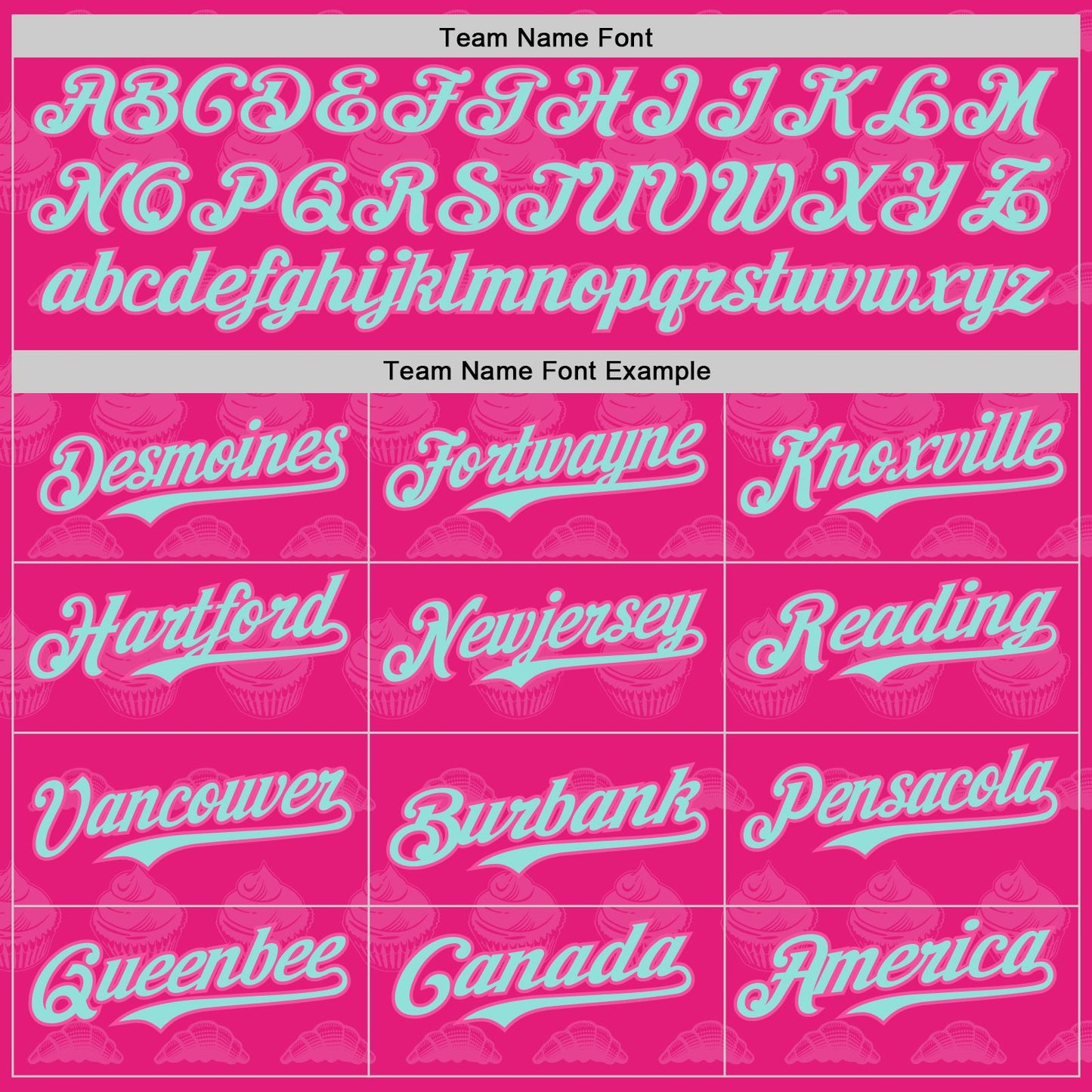 Custom Hot Pink Ice Blue-Pink 3D Pattern Design Foodie Food Dessert Cake Authentic Baseball Jersey - Sky-Custom