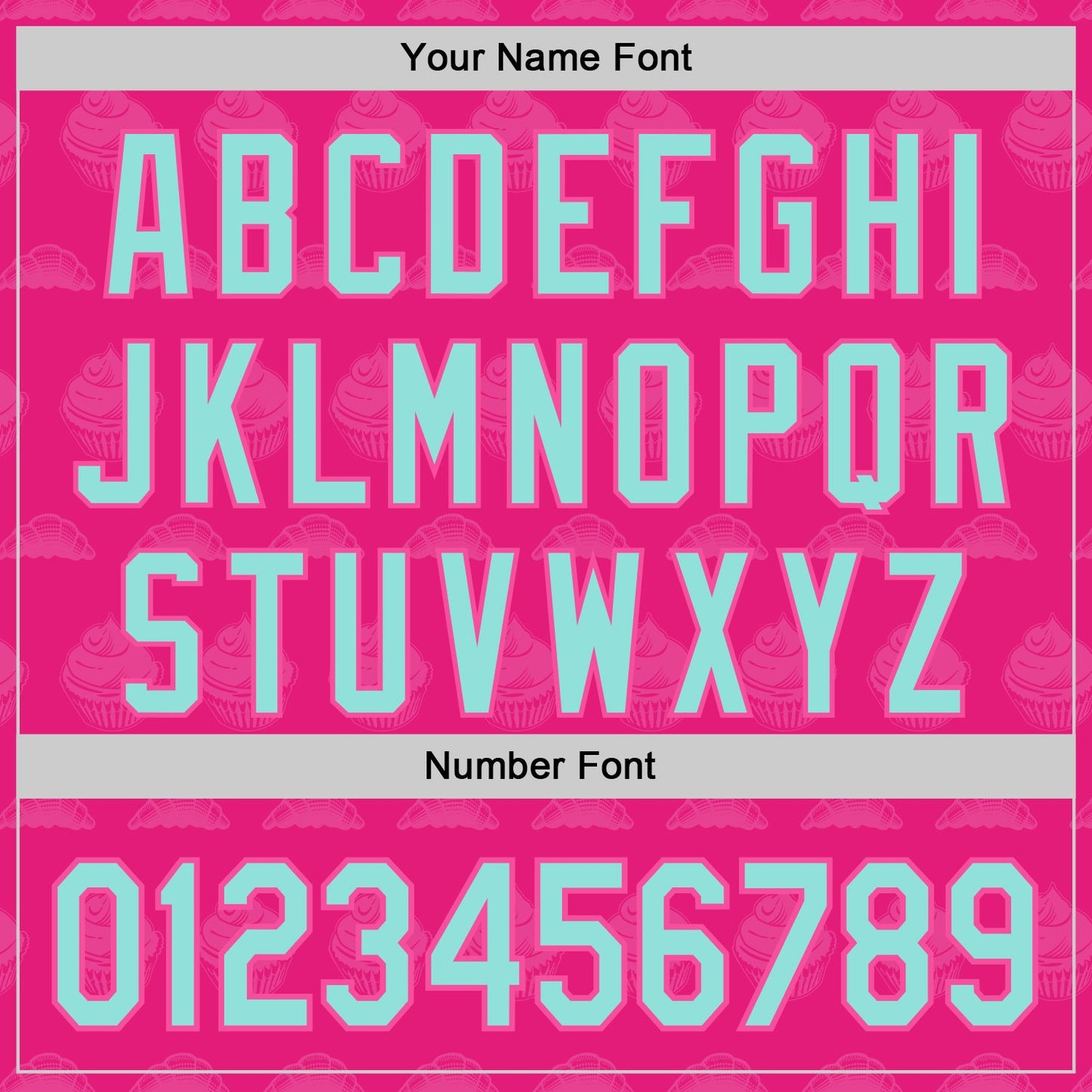 Custom Hot Pink Ice Blue-Pink 3D Pattern Design Foodie Food Dessert Cake Authentic Baseball Jersey - Sky-Custom