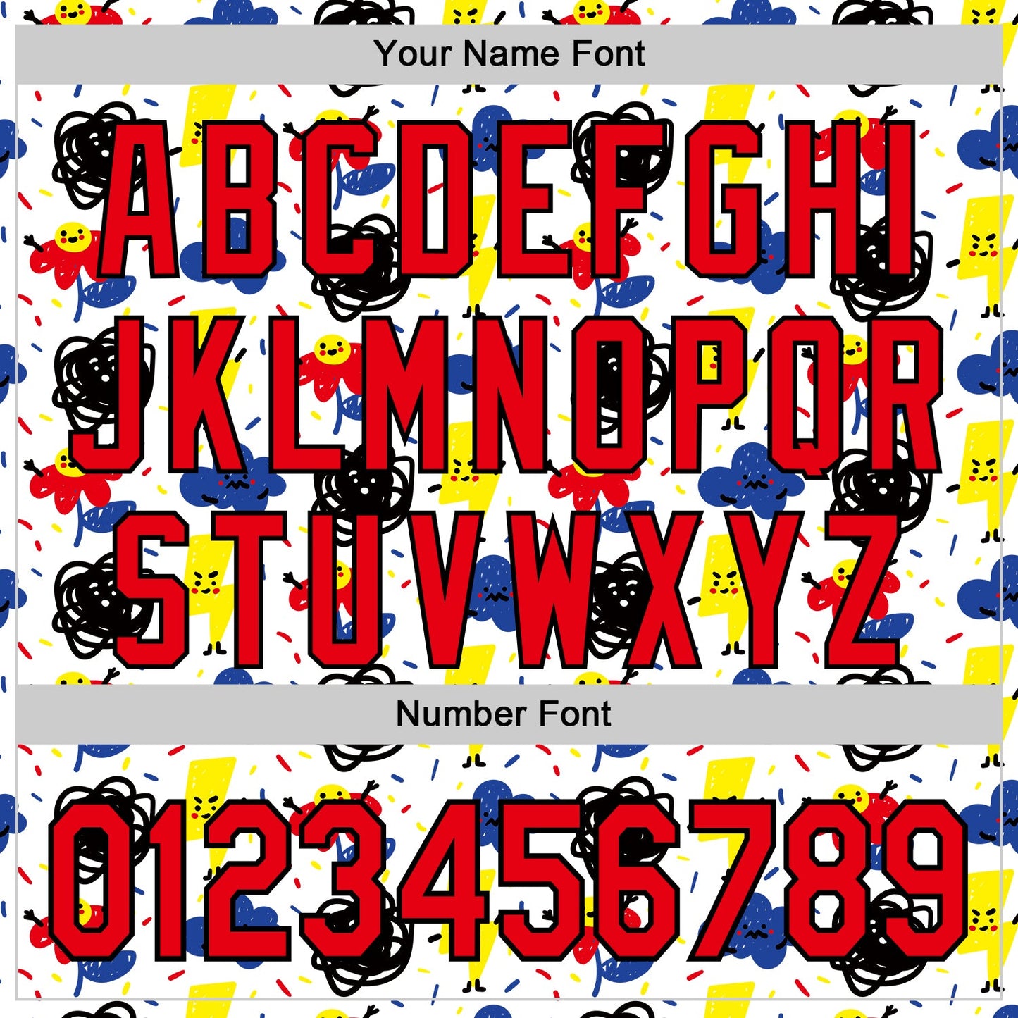 Custom White Fire Red-Black 3D Pattern Design Funny Cartoon Flower Cloud Lightning Authentic Baseball Jersey - Sky-Custom