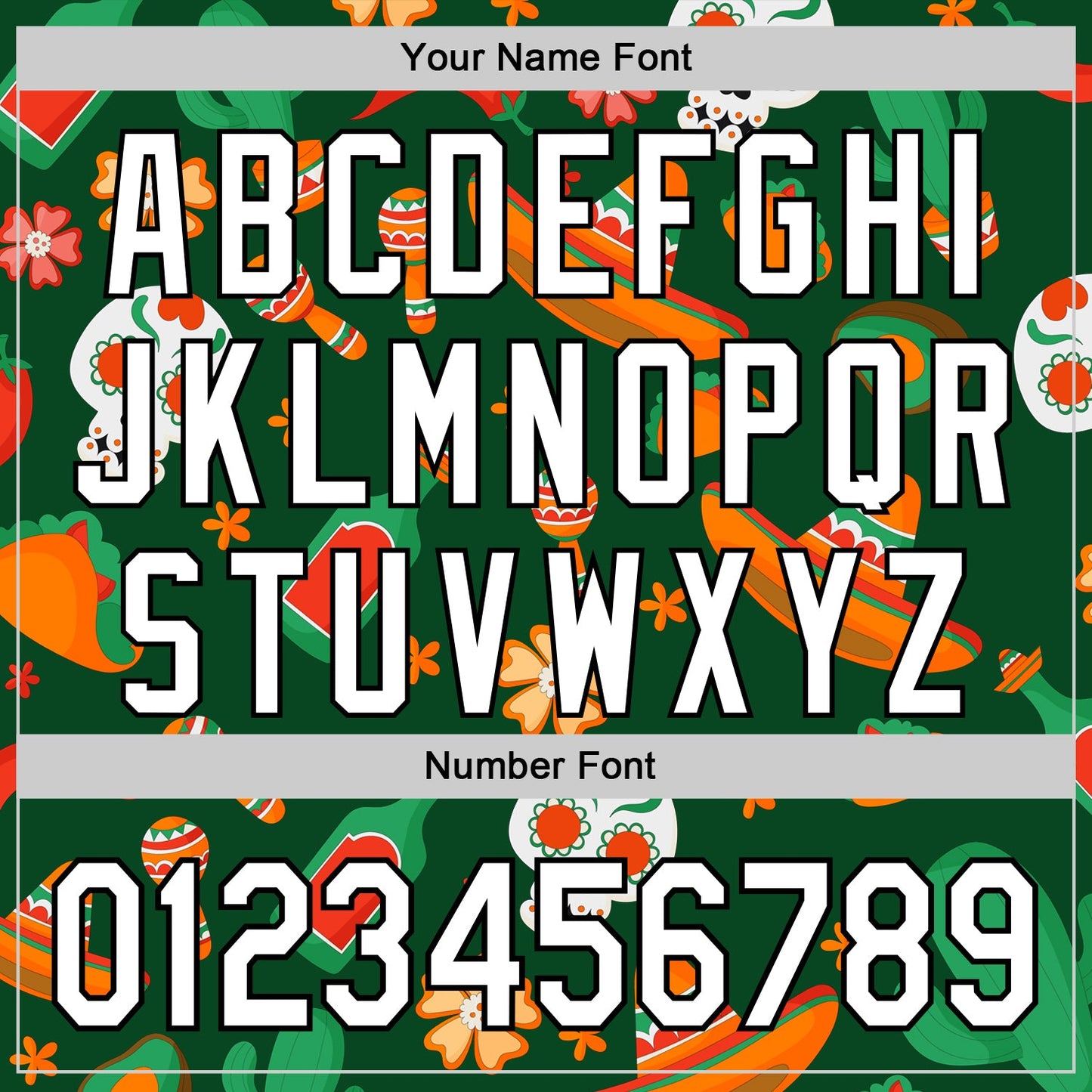 Custom Green White-Black 3D Mexican Festival Sombrero And Skull Cinco de Mayo Authentic Baseball Jersey - Sky-Custom