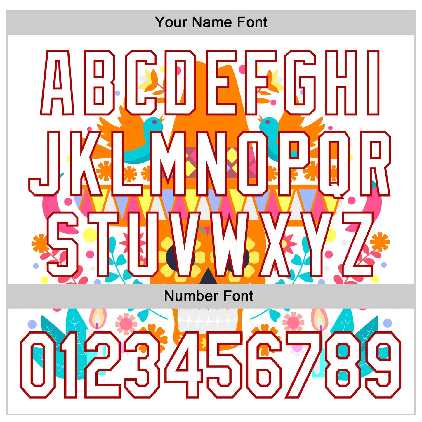 Custom White Red 3D Mexican Festival Flower Skull With Sombrero Cinco de Mayo Authentic Baseball Jersey - Sky-Custom