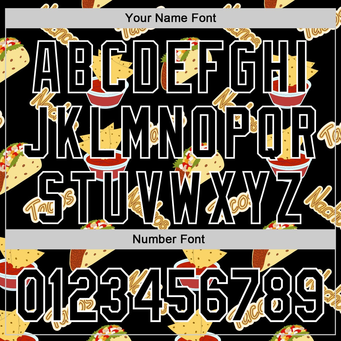 Custom Black White 3D Mexican Festival Nachos And Tacos Cinco de Mayo Authentic Baseball Jersey - Sky-Custom