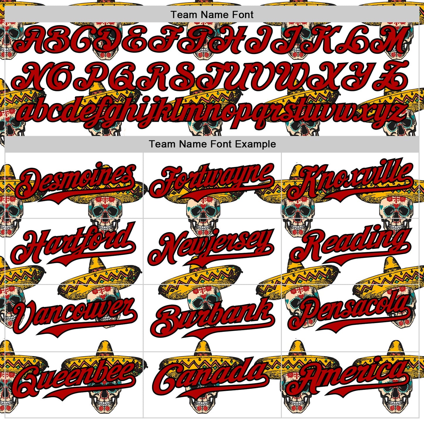Custom White Red-Black 3D Mexican Festival Skull With Sombrero Cinco de Mayo Authentic Baseball Jersey - Sky-Custom