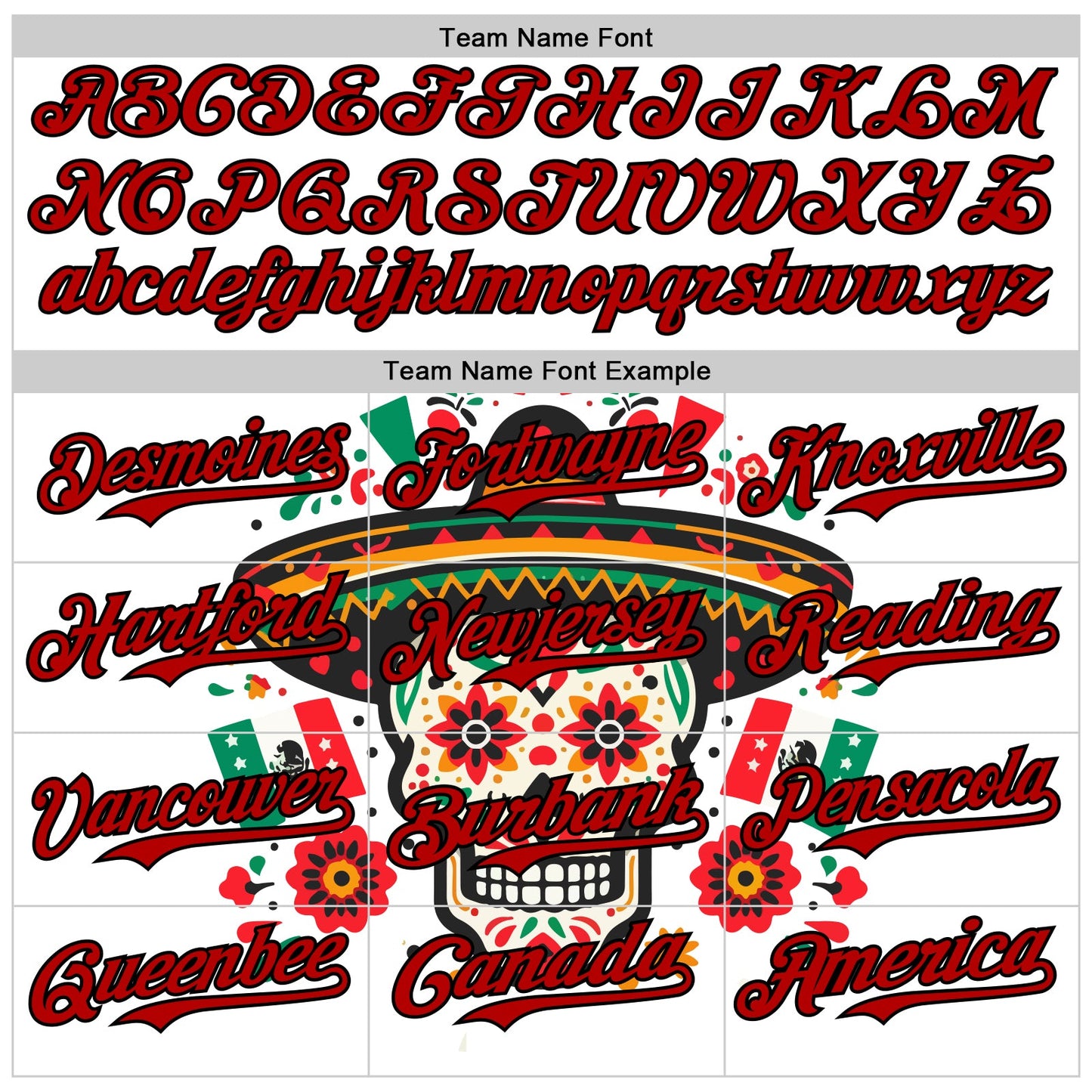 Custom White Red-Black 3D Mexican Festival Flag Skull With Sombrero Cinco de Mayo Authentic Baseball Jersey - Sky-Custom