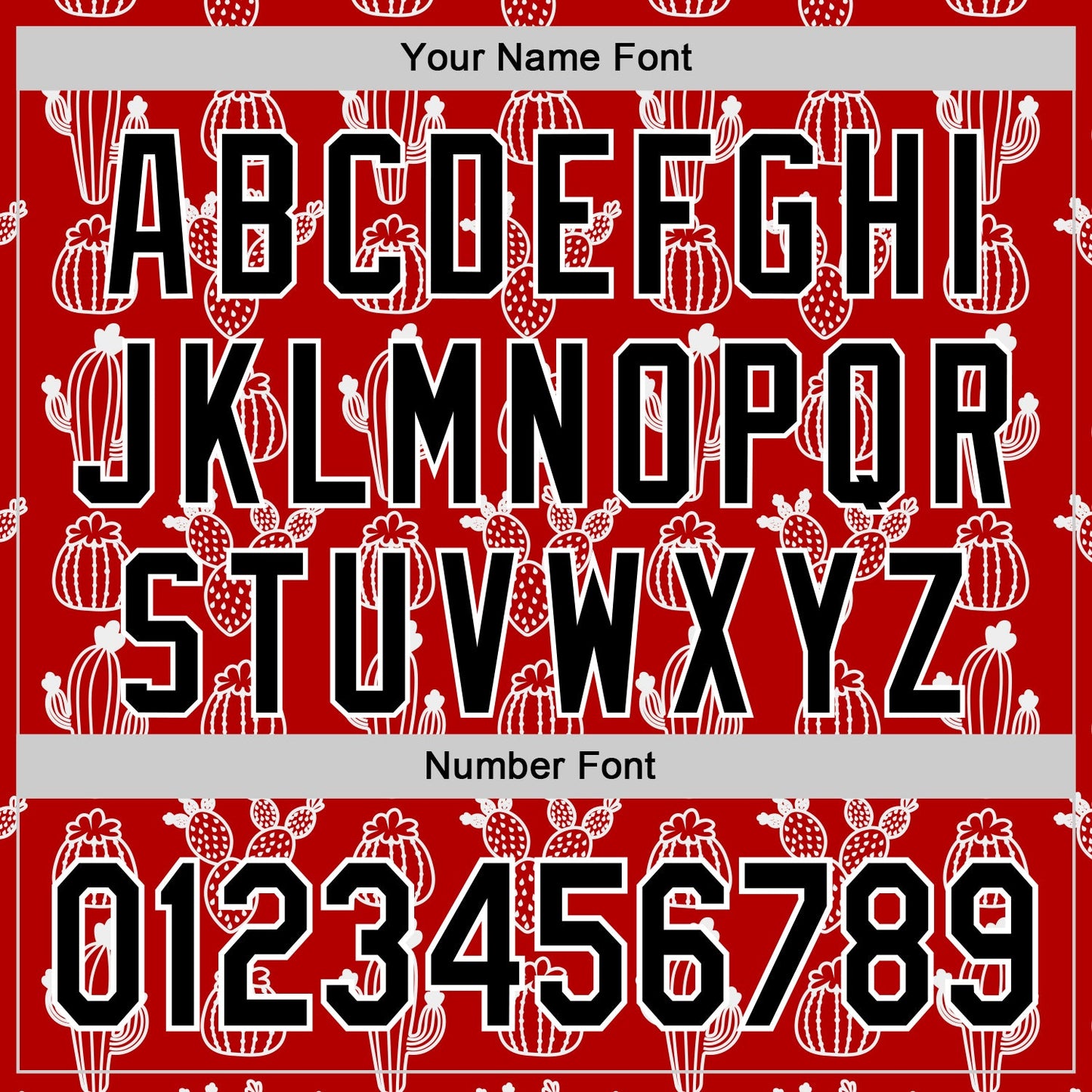 Custom Red Black-White 3D Mexican Cactus Authentic Baseball Jersey - Sky-Custom