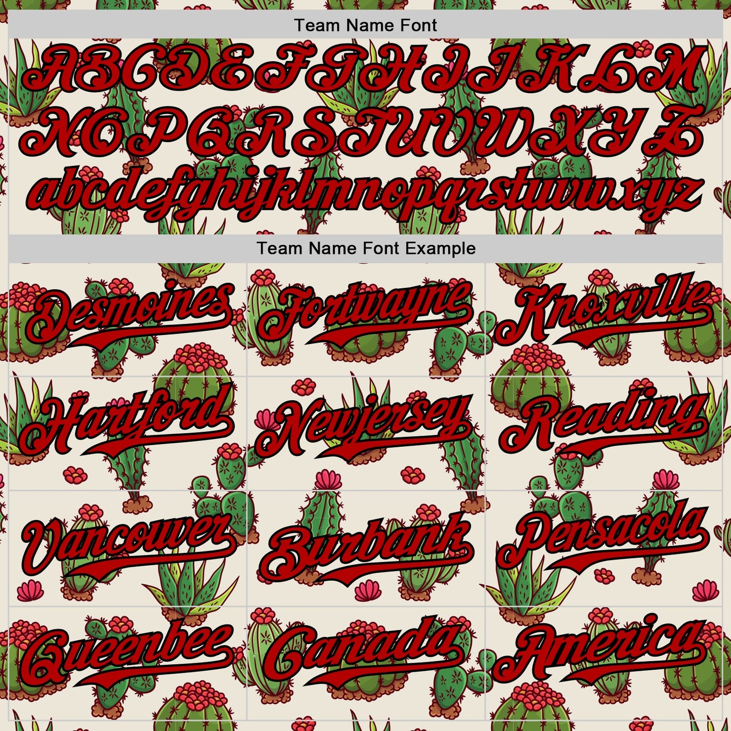 Custom Cream Red-Black 3D Mexican Cactus Authentic Baseball Jersey - Sky-Custom