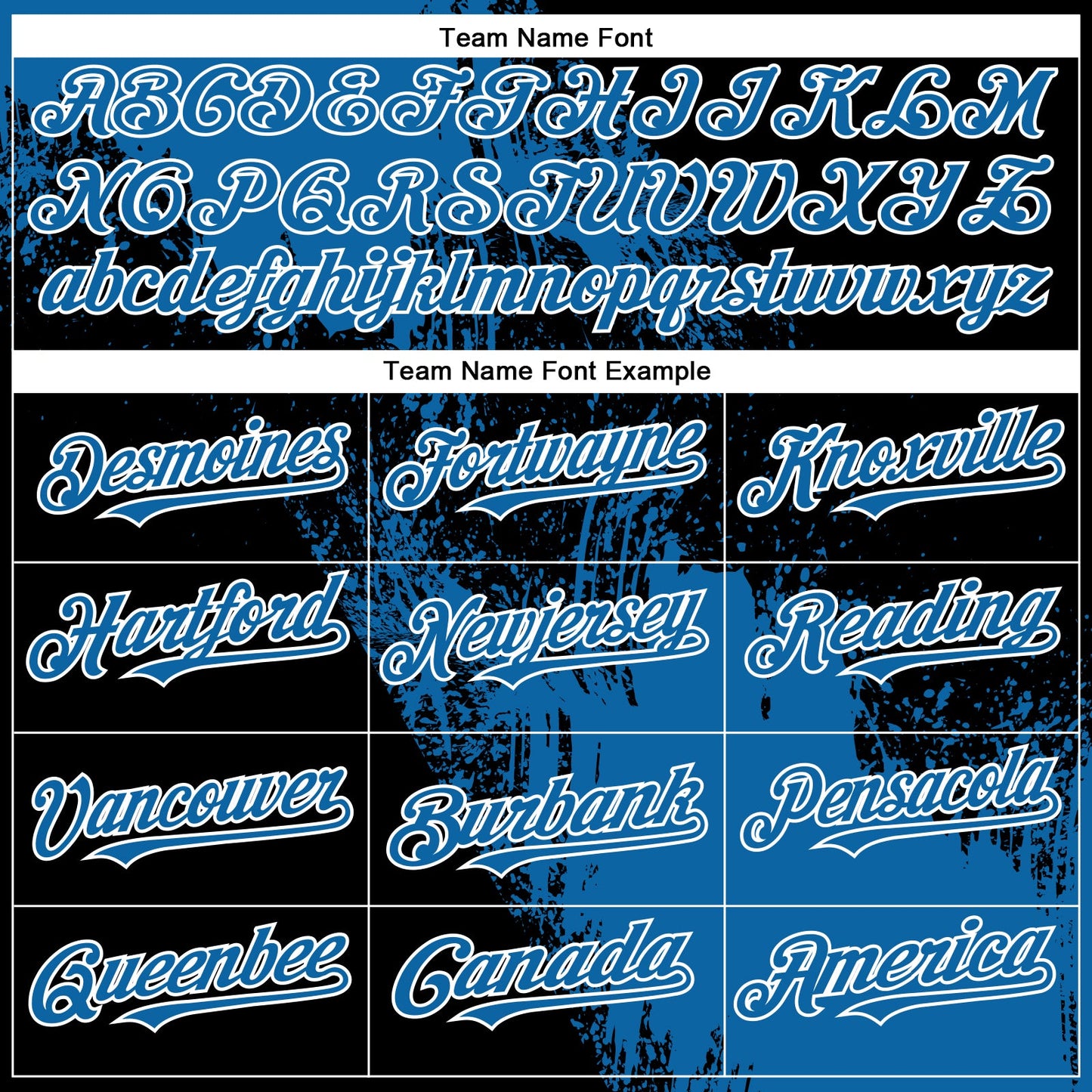Custom Blue Black-White 3D Pattern Design Abstract Brush Stroke Authentic Baseball Jersey - Sky-Custom