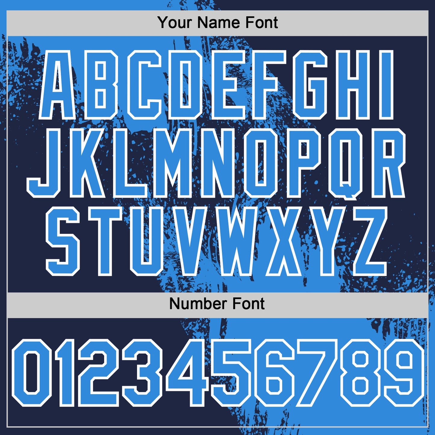 Custom Electric Blue Navy-White 3D Pattern Design Abstract Brush Stroke Authentic Baseball Jersey - Sky-Custom