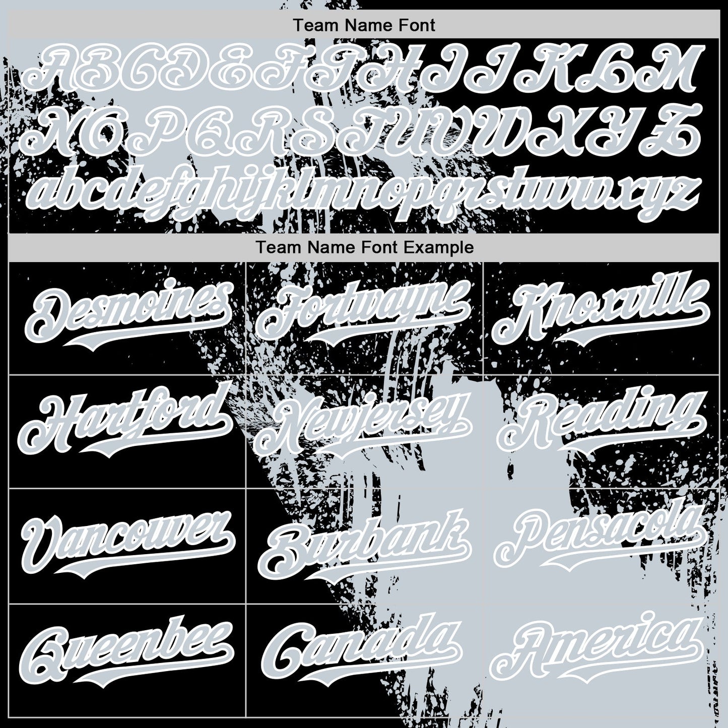 Custom Silver Black-White 3D Pattern Design Abstract Brush Stroke Authentic Baseball Jersey - Sky-Custom