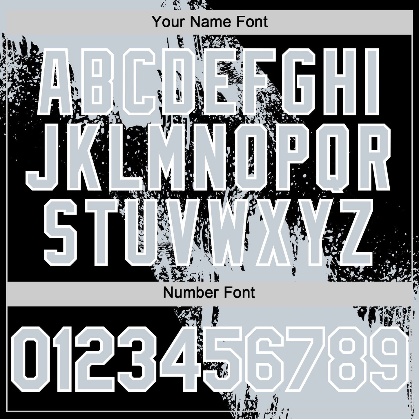 Custom Silver Black-White 3D Pattern Design Abstract Brush Stroke Authentic Baseball Jersey - Sky-Custom